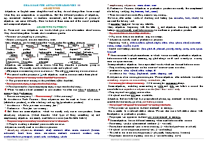 Grammar for advanced learners Adjectives - Thấm Tâm Vy